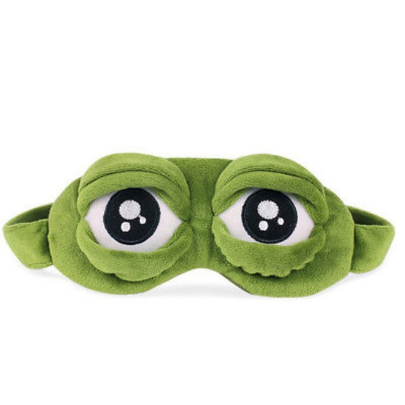 3D Sad Frog Sleeping Mask - Picture 2 of 7